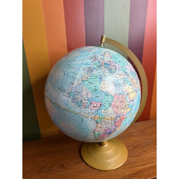 Globemaster 12” world globe vintage large earth desktop decor - Picture 1 of 6